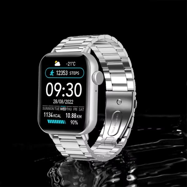 New Series 9 Smart Watch With Chain +1 Free Silicon Strap